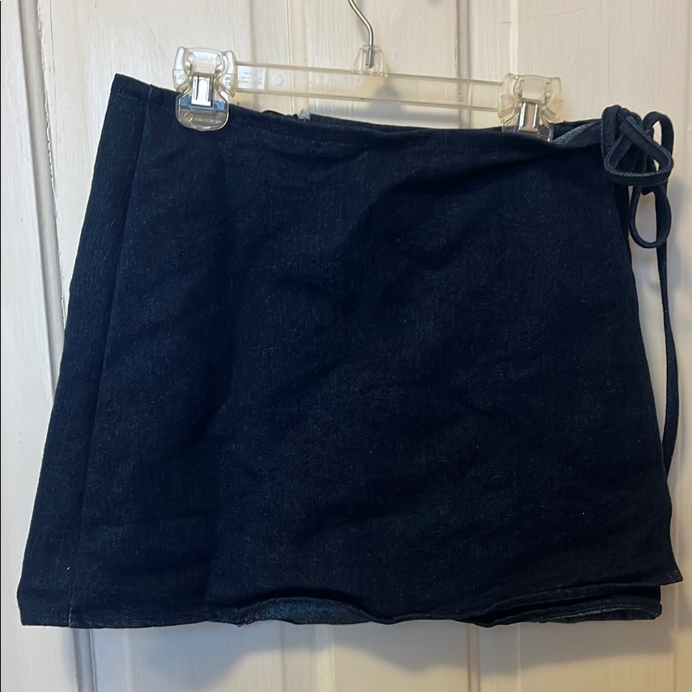 Urban Renewal Denim Wrap Skirt
